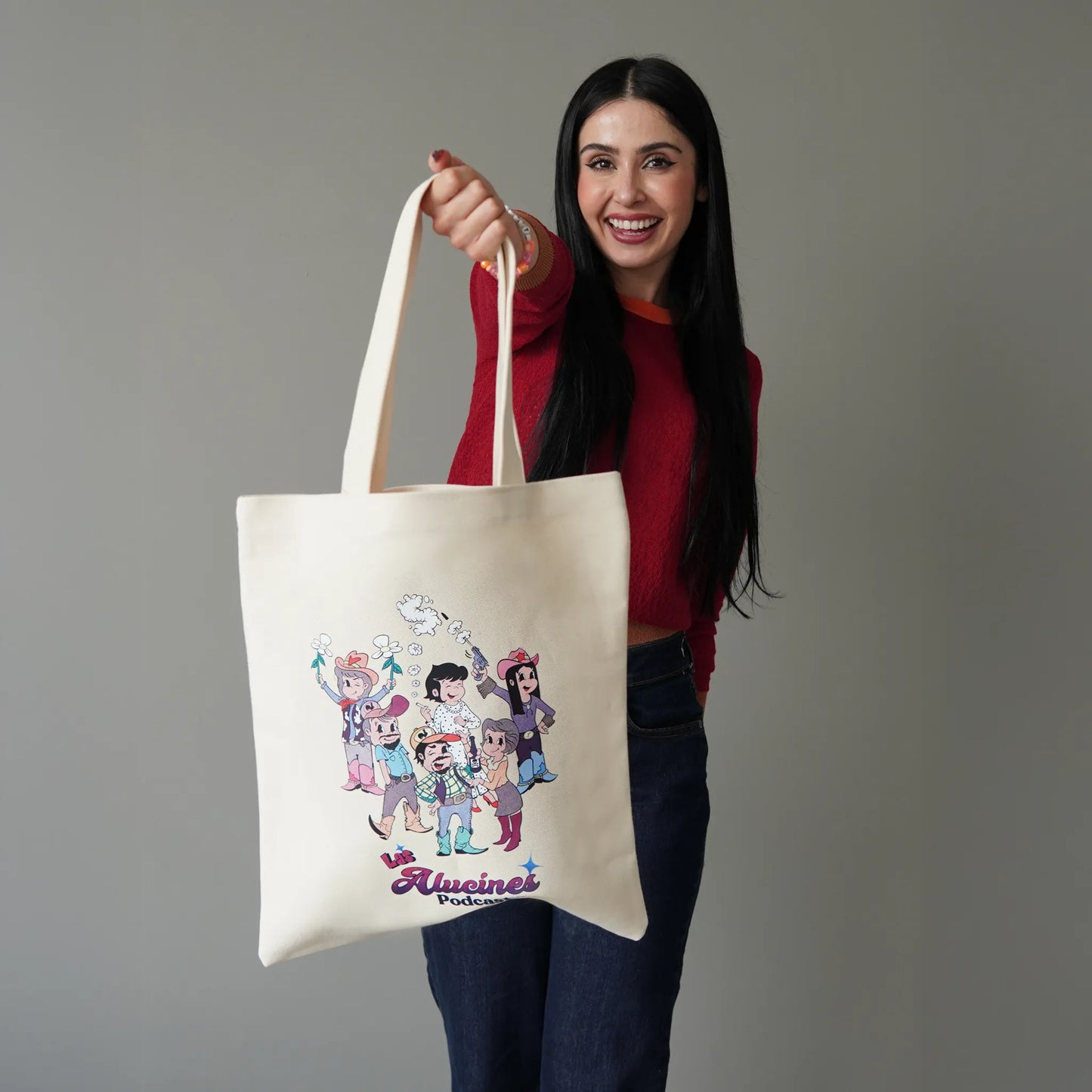 Tote Bag "Personajes" en DTF