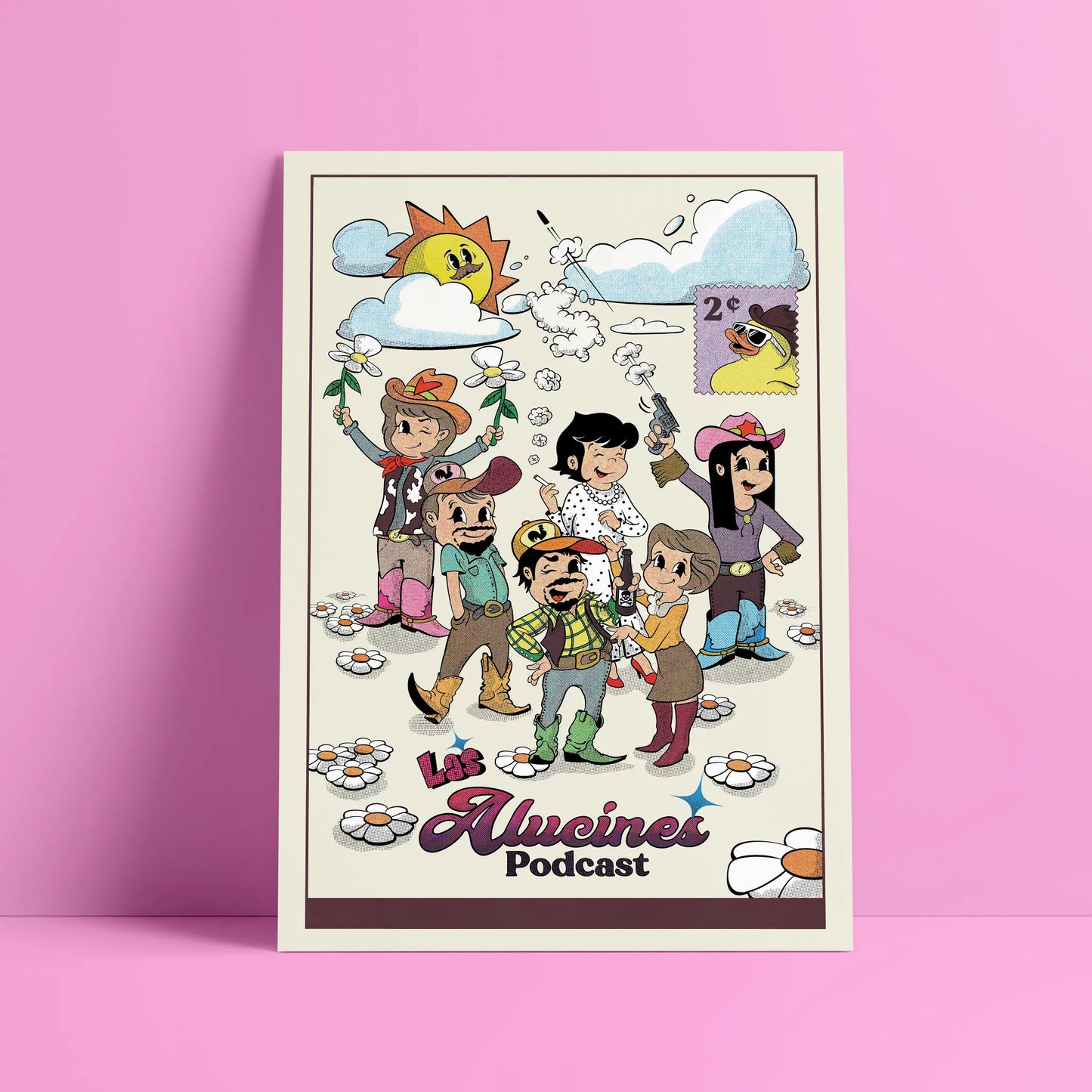 Cartel Alucín 2¢ • Personajes Tu Nuevo Estilo de Vida